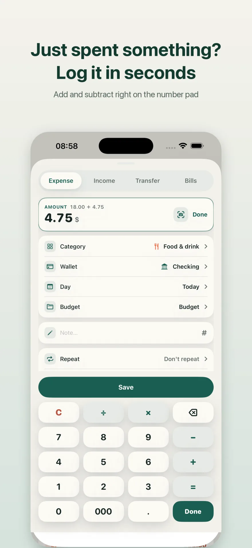 Vén Wallet app screenshot