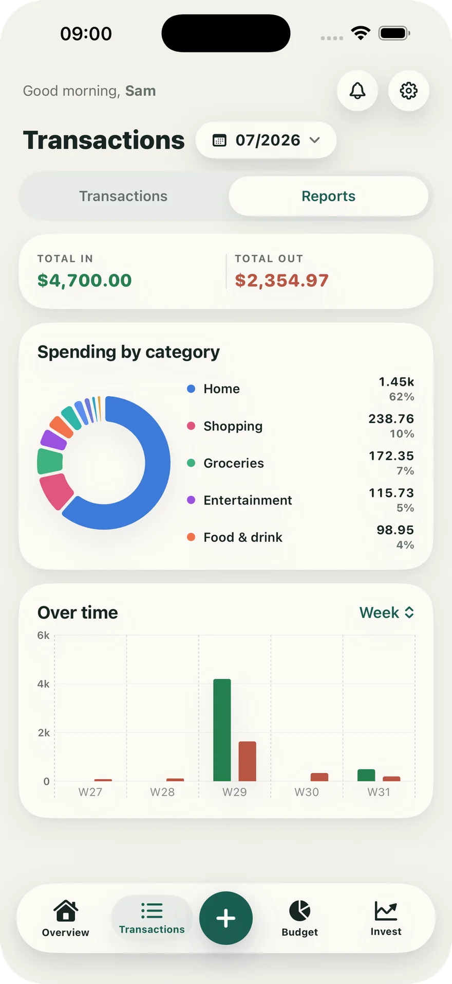 Vén Wallet app screenshot