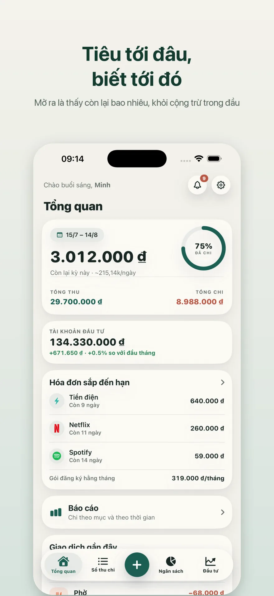 Ảnh chụp màn hình Vén Wallet