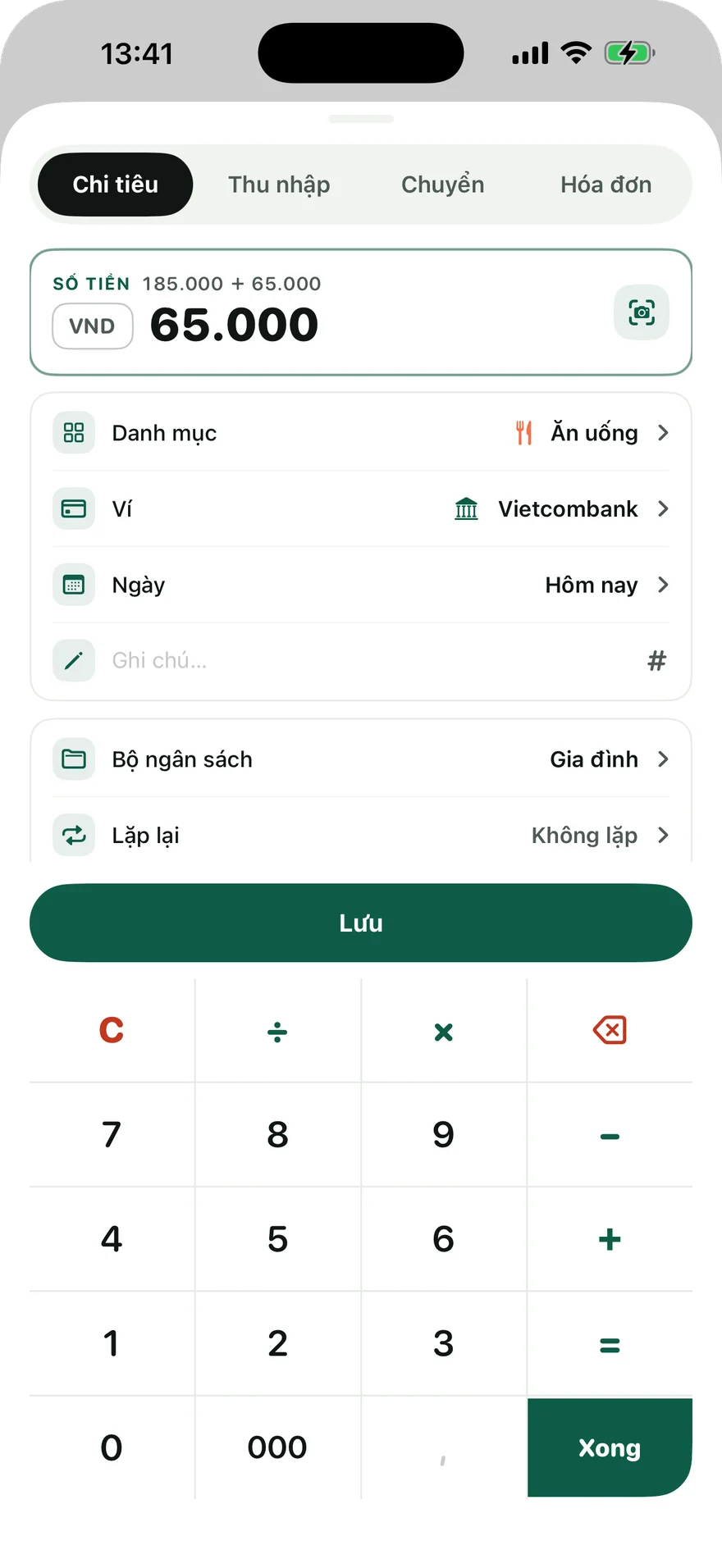 Ảnh chụp màn hình Vén Wallet