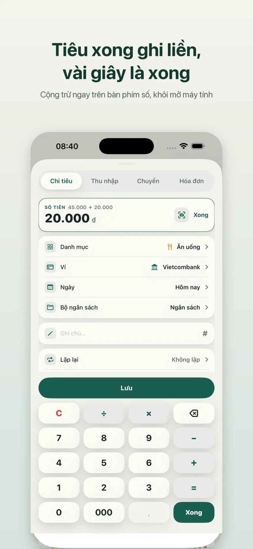 Ảnh chụp màn hình Vén Wallet