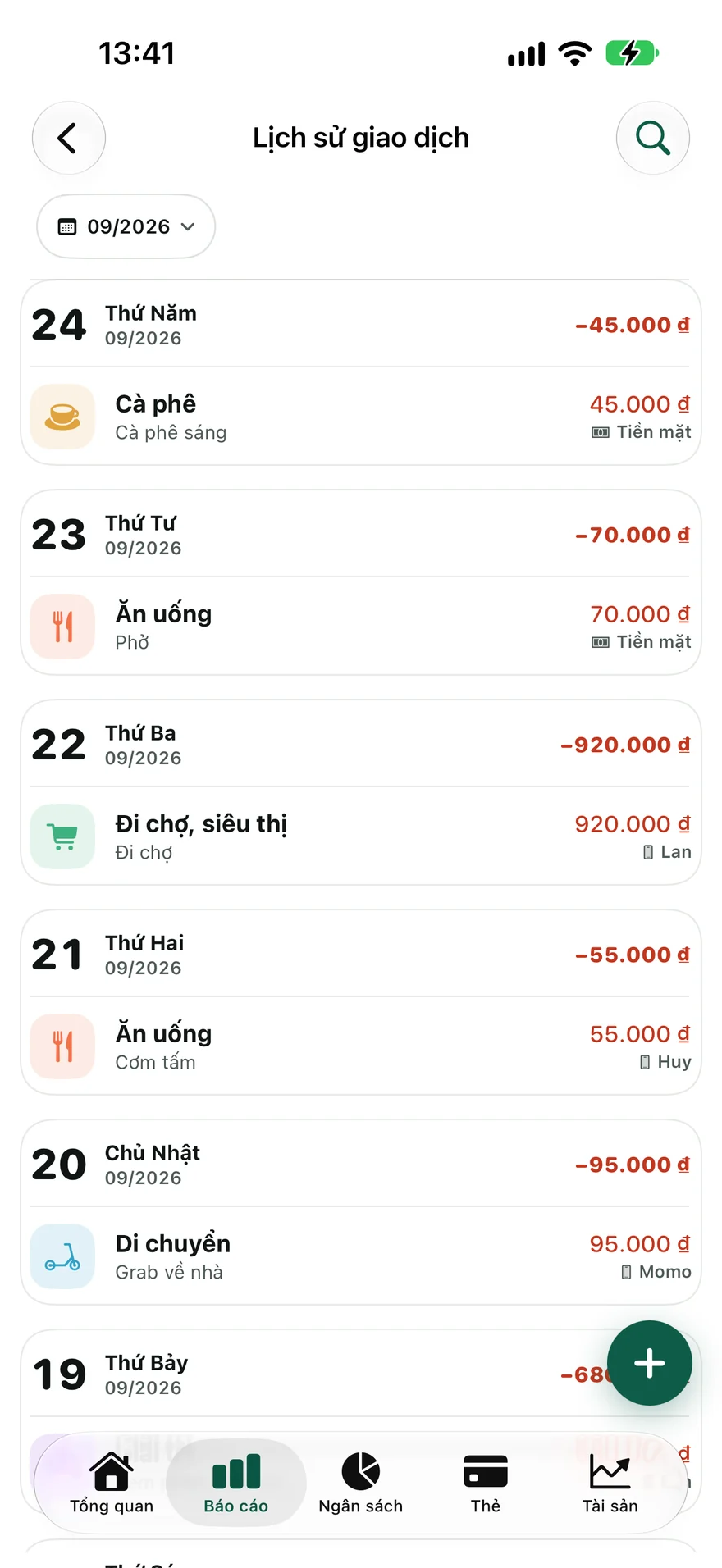 Ảnh chụp màn hình Vén Wallet