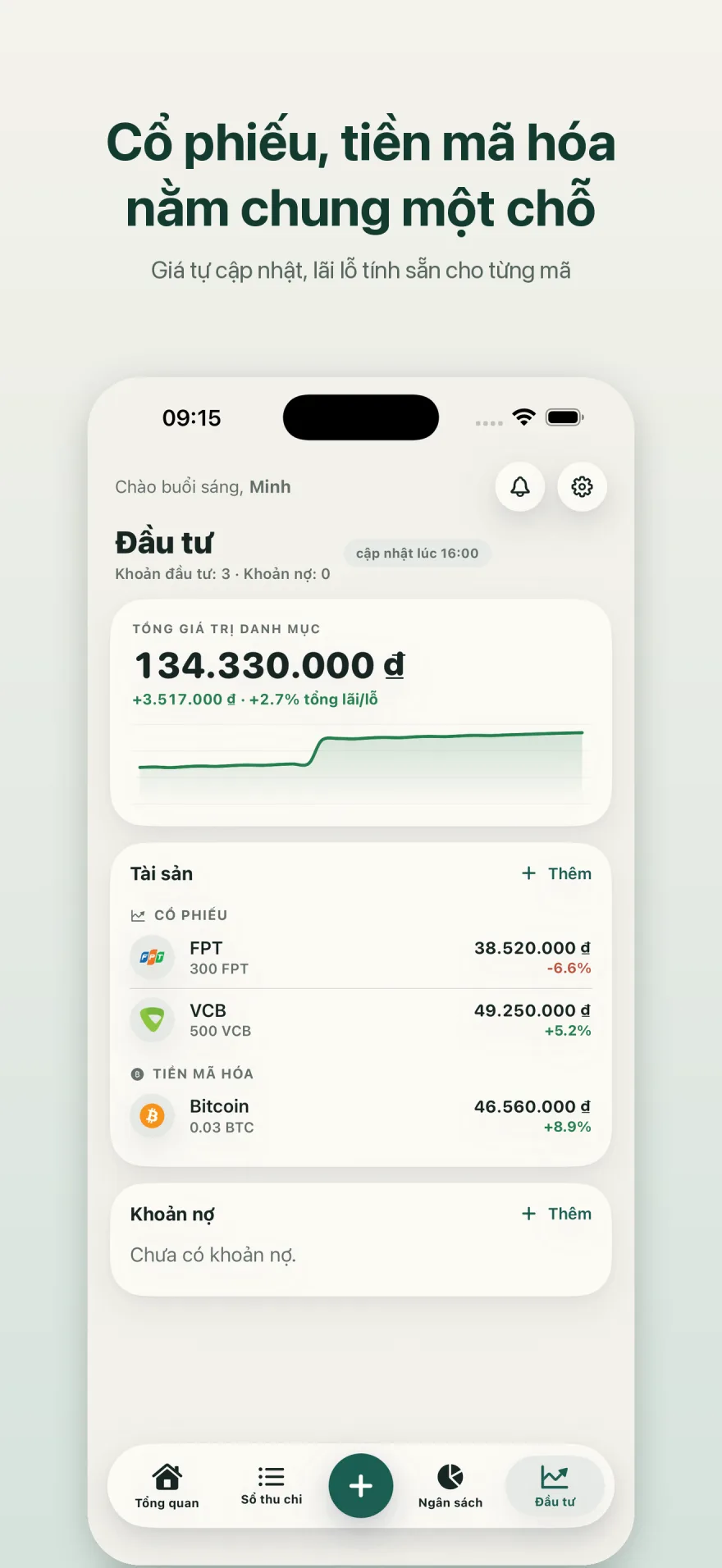 Ảnh chụp màn hình Vén Wallet